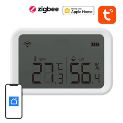Zigbee HomeKit NEO NAS-TH02BH Senzor teploty a vlhkosti s displejem.