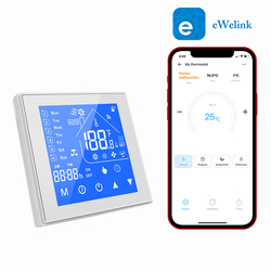SMARTWISE WIFI SMART THERMOSTAT, EWELINK APP COMPATIBLE, TYPE ‘C’ (DRY CONTACT), bílý
