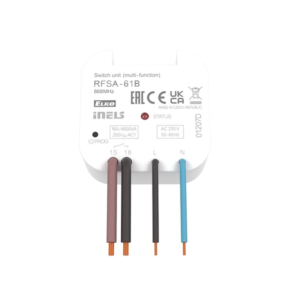 ELKO iNELS RFSA-61B – spínací aktor 1×16 A (do krabice)