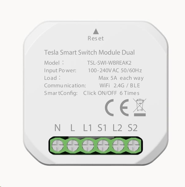 Tesla Smart Switch Module Dual - pod vypínač