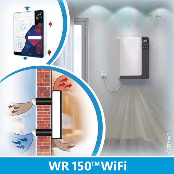 WR 150™ WiFi - Pokojová stěnová rekuperace vzduchu s výkonem 150 m³/h